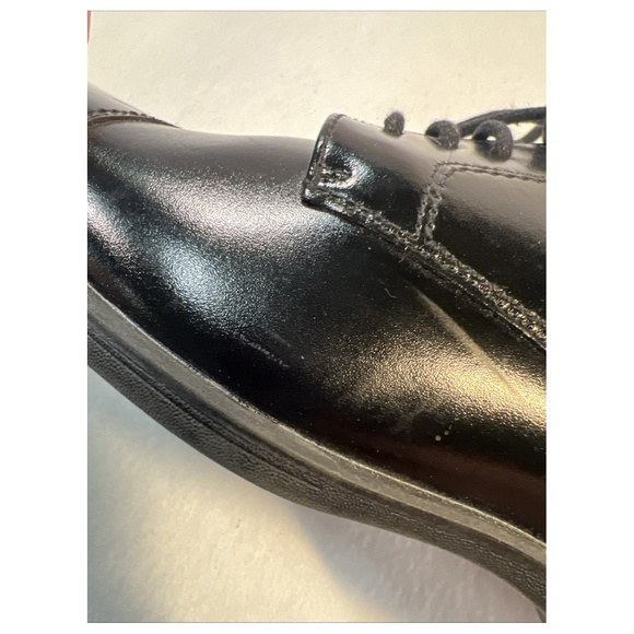 Florsheim Boy's Lace Up Dress Shoes Size 3.5 Youth Some Scuffs Cap Toe Oxford - Picture 8 of 16